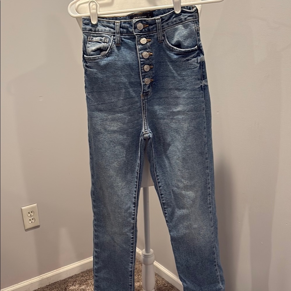 Just Black High Rise Blue Jeans Classic Style